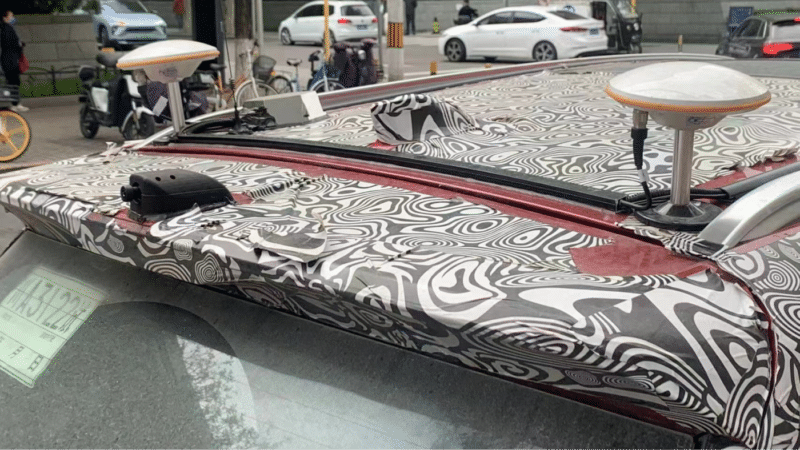 Электрический внедорожник Weltmeister W6 шпионили с датчиком LIDAR в Китае