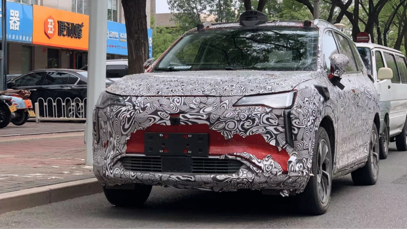 Электрический внедорожник Weltmeister W6 шпионили с датчиком LIDAR в Китае