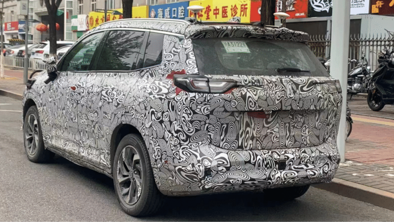 Электрический внедорожник Weltmeister W6 шпионили с датчиком LIDAR в Китае