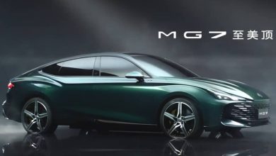 Новые изображения седана MG7 для Китая
