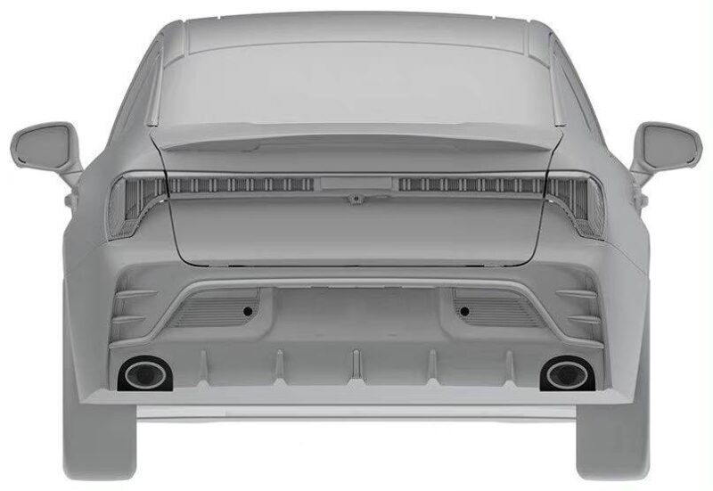 Патентные изображения обновленного седана Lynk & Co 03 просочились в сеть