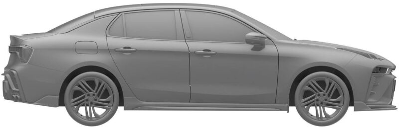 Патентные изображения обновленного седана Lynk & Co 03 просочились в сеть