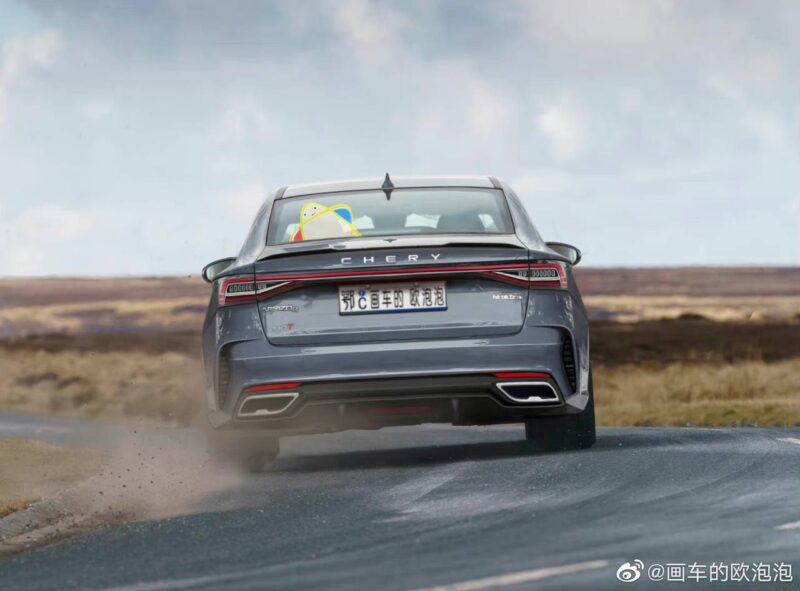 Седан Chery M1E шпионили в Китае