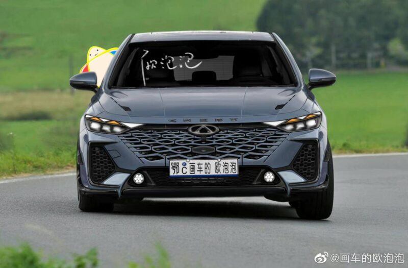 Седан Chery M1E шпионили в Китае