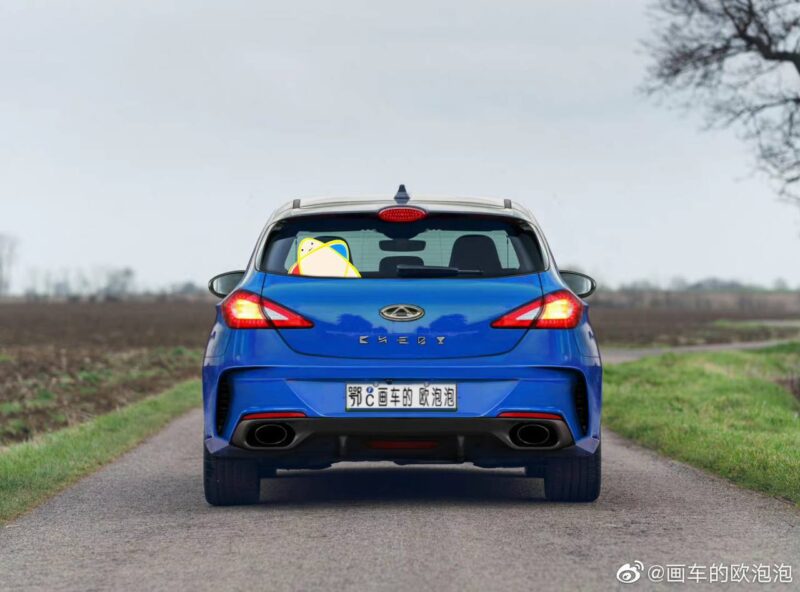 Седан Chery M1E шпионили в Китае
