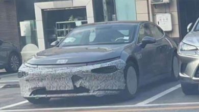 Обновленный электрический седан XPeng P7 замечен в Китае