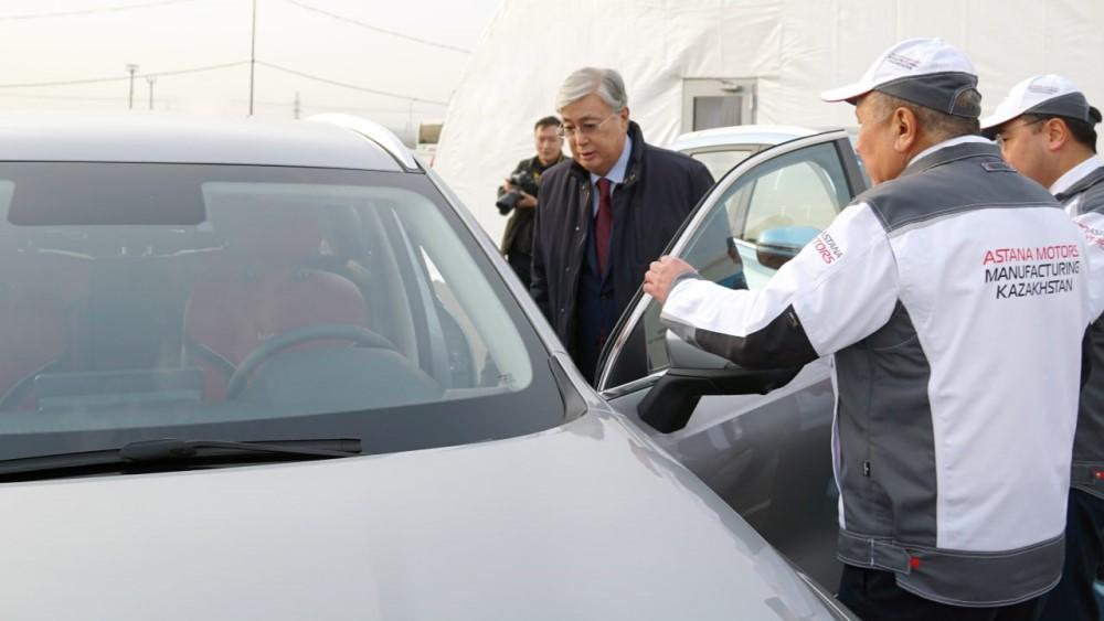 Касым-Жомарт Токаев Китайский автомобиль Астана Моторс