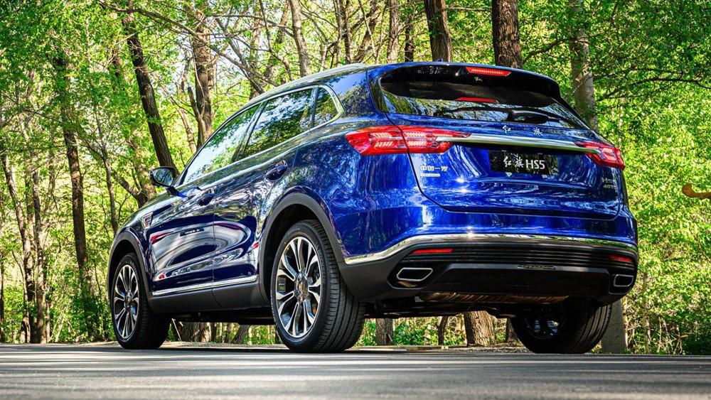 Задняя сторона Hongqi HS5 OTTS