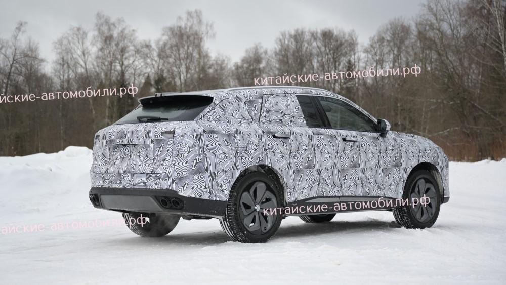 Exeed Yaoguang RX в России тестирует заднюю часть кузова