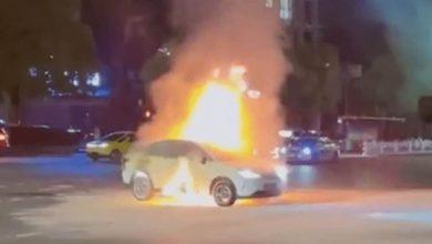 Электромобиль Neta загорелся во время движения, не в первый раз в Китае Электромобиль Neta загорелся во время движения, не в первый раз в Китае