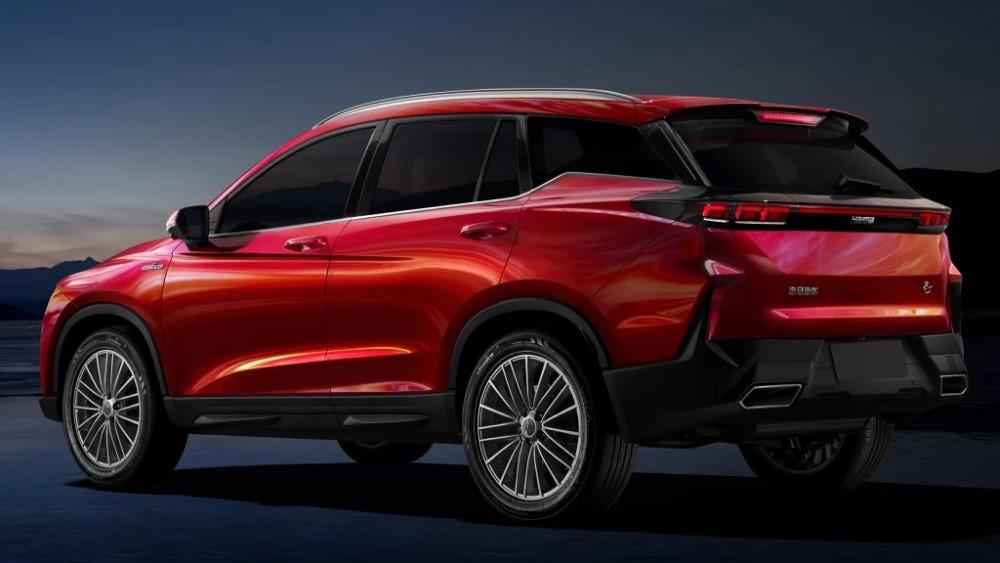 кроссовер Haima 8s задняя сторона