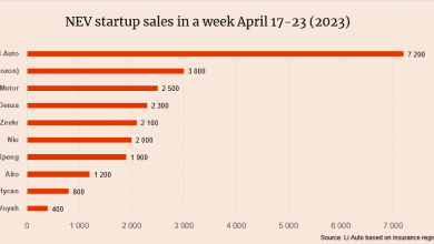 Еженедельные данные о продажах с 17 по 23 апреля. Лидеры: Li Auto, Neta, Nio