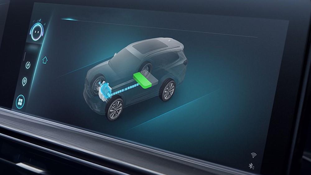 Chery Tiggo 8 Pro e+ гибридная схема работы медиасистемы