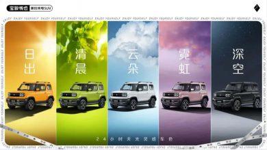 Электрический внедорожник Baojun Yep будет выпущен в июне с пятью цветами кузова