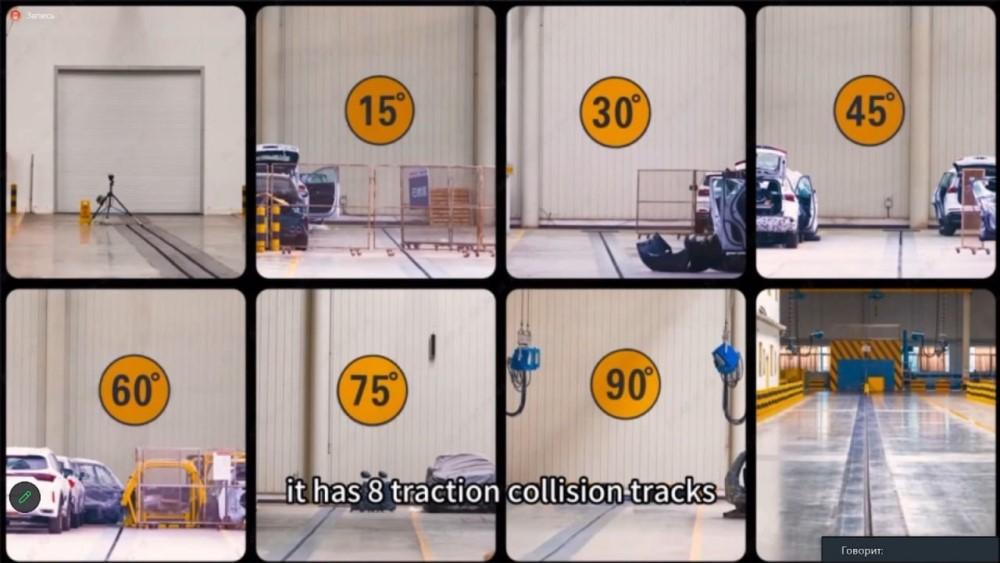 Место краш-теста Omoda на заводе