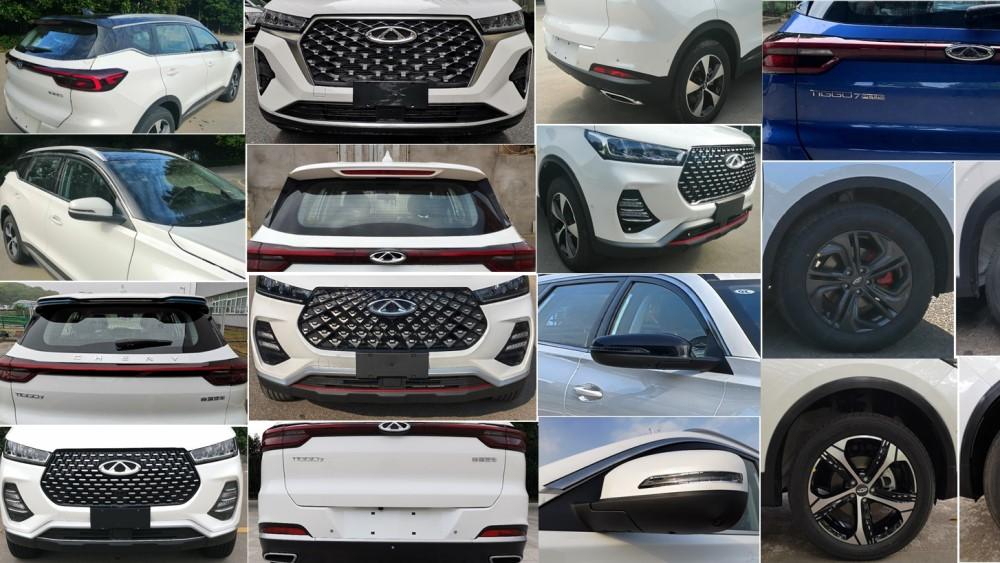 Фрагменты дизайна гибридного кроссовера Chery Tiggo 7 Pro PHEV/7 Pro e+