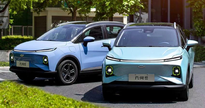 Геометрия E передняя сторона электромобилей Geely