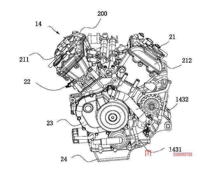 1000-кубовый V-образный четырехцилиндровый двигатель CFMOTO 1000-кубовый V-образный четырехцилиндровый двигатель CFMOTO