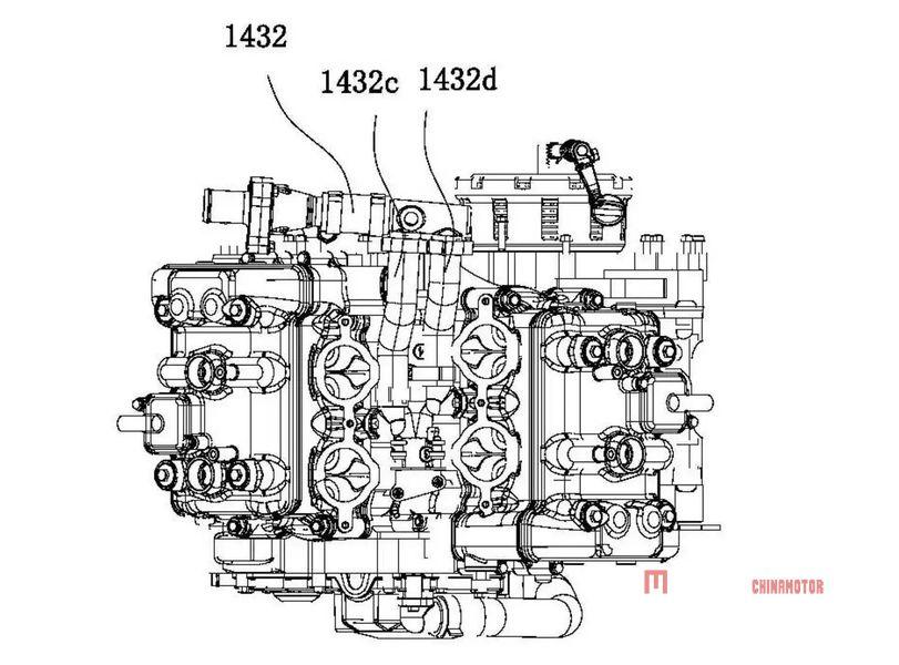 1000-кубовый V-образный четырехцилиндровый двигатель CFMOTO 1000-кубовый V-образный четырехцилиндровый двигатель CFMOTO
