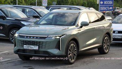 Exeed RX на номерных знаках впервые заметили в России: «живые» фото Exeed RX на номерных знаках впервые заметили в России: «живые» фото