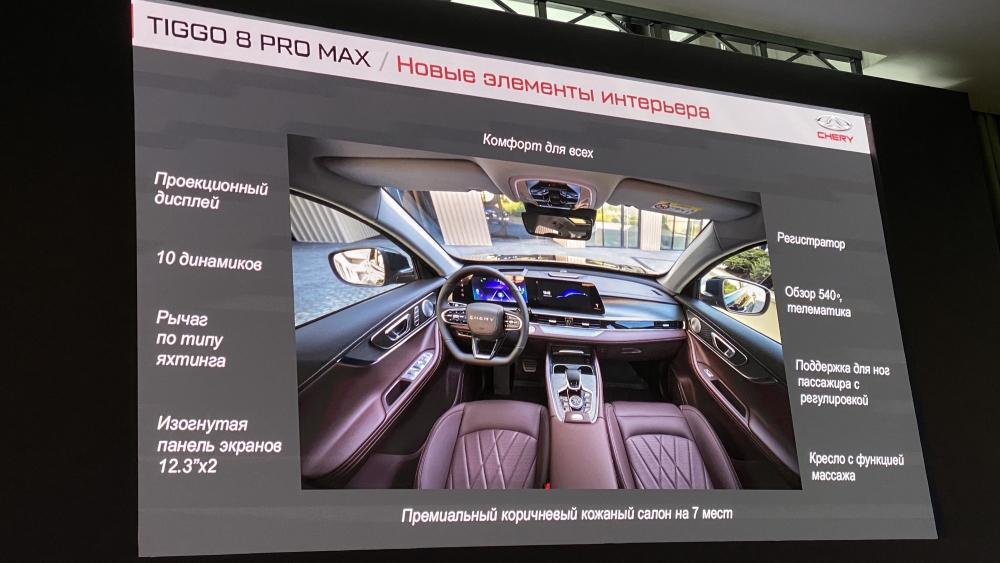 новый Chery Tiggo 8 Pro Max в России цены преимущества презентация