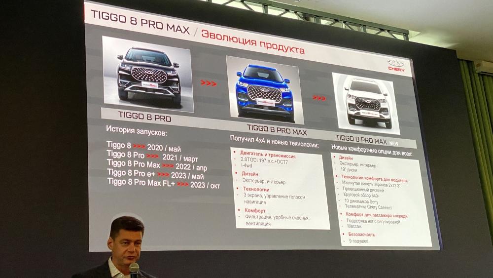 новый Chery Tiggo 8 Pro Max в России презентация цен