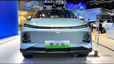 Geely Geometry E EV 2024 года — автосалон в Чэнду, 2023 год