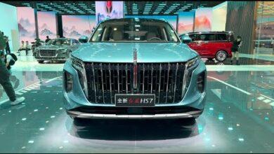 Краткий обзор экстерьера и интерьера FAW HONGQI HS7 2.0T 8AT 2023 года — Автосалон в Чэнду 2023 года