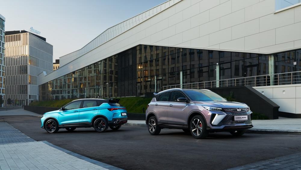 Новый Geely Coolray в России задняя боковая передняя статическая предзаказы
