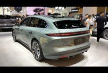 Краткий обзор экстерьера и интерьера электромобиля NIO ET5 Touring 2023 года — автосалон в Чэнду 2023 года