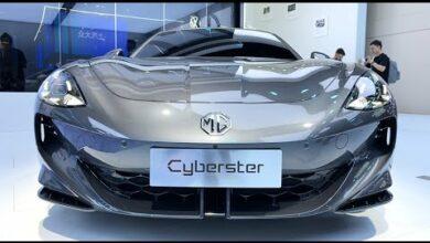 Краткий обзор экстерьера и интерьера SAIC MG Cyberster EV 2024 года — автосалон в Чэнду, 2023 год Краткий обзор экстерьера и интерьера SAIC MG Cyberster EV 2024 года — автосалон в Чэнду, 2023 год