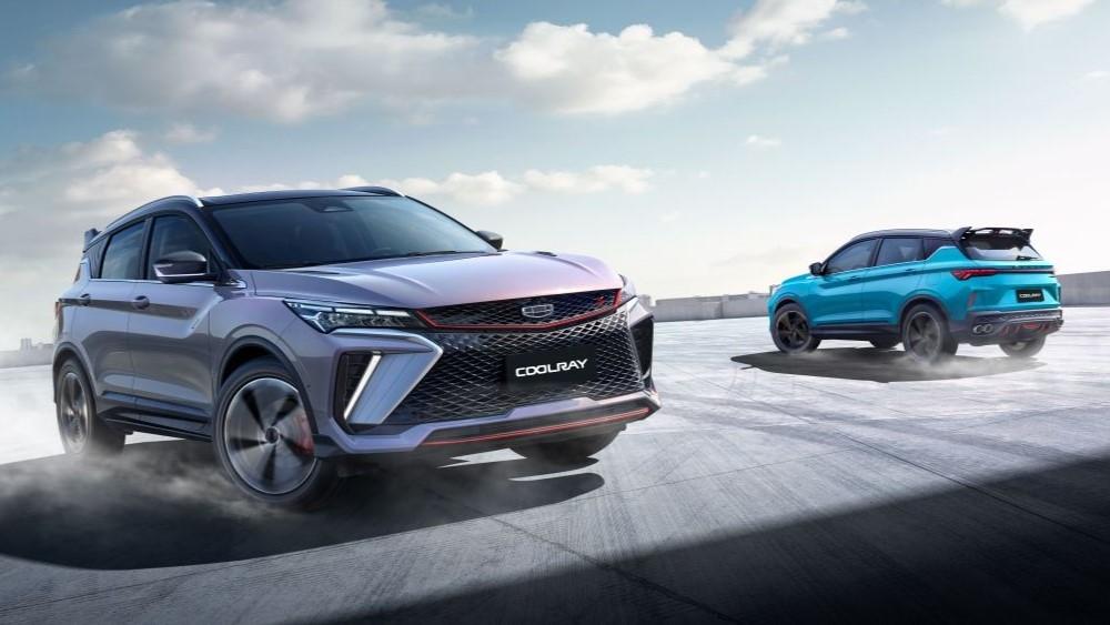 Стартовали продажи нового Geely Coolray спереди сзади