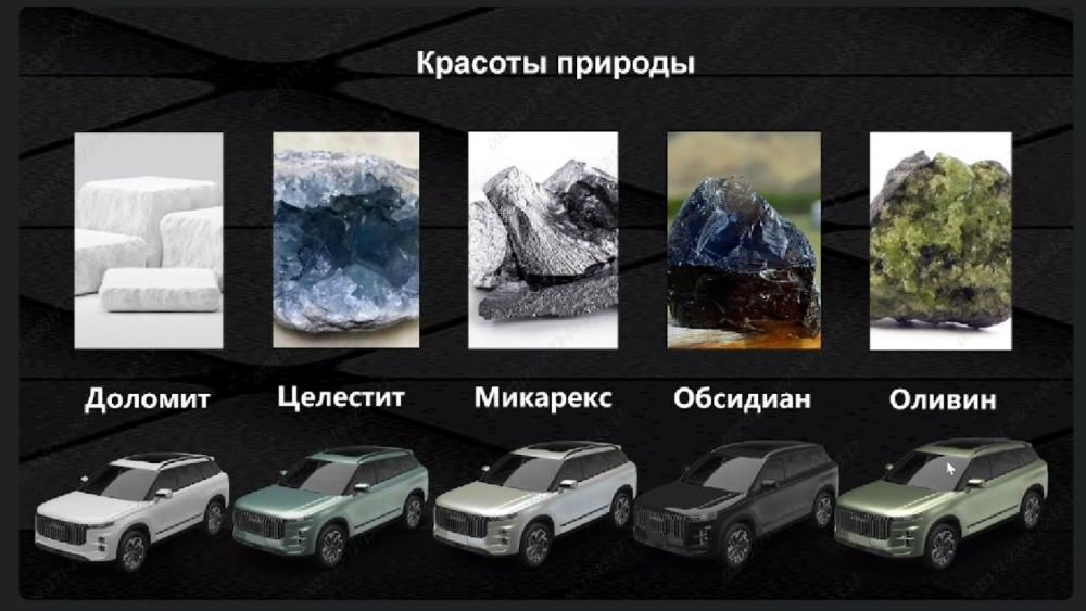 Цвета Jaecoo J7