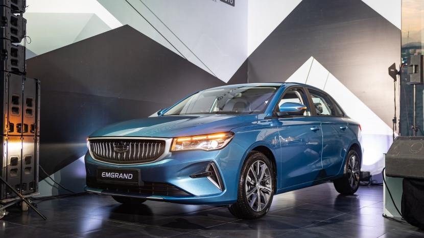 Презентация боковой части Geely Emgrand в Казахстане