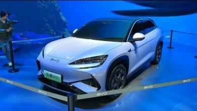 Краткий видеообзор экстерьера и интерьера BYD Sea Lion 07 EV 2024 года — автосалон в Гуанчжоу 2023 года