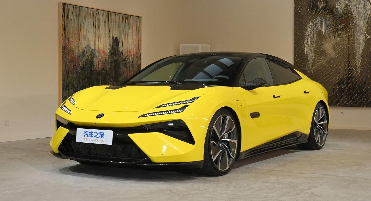 Lotus Emeya скоро официально дебютирует на автосалоне в Гуанчжоу 2023.  Скорость 256 км/ч, разгон до 100 км/ч за 2,78 секунды. | Автомобили из Китая