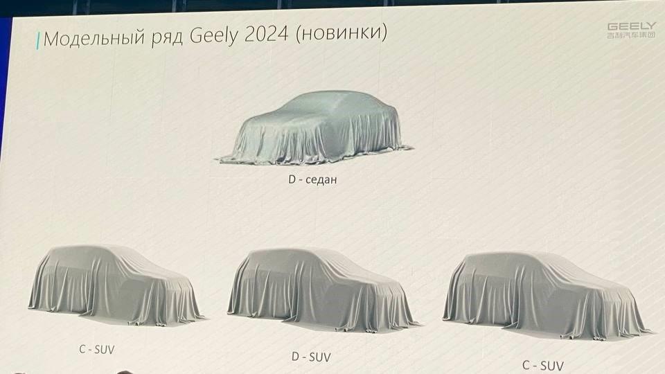 План новой модели Geely 2024 года