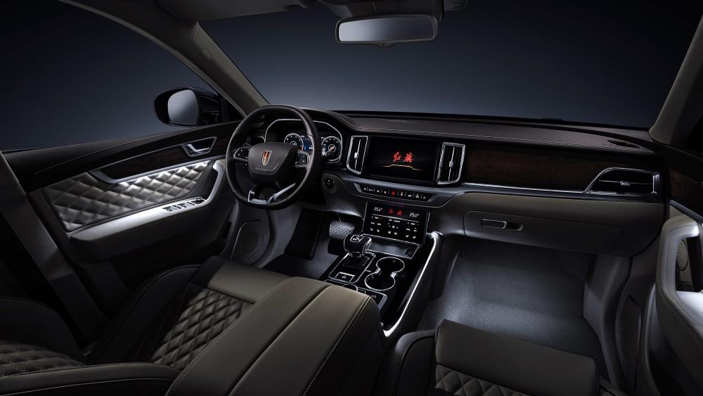 Hongqi HS7 салон салон первого ряда подсветка ночника