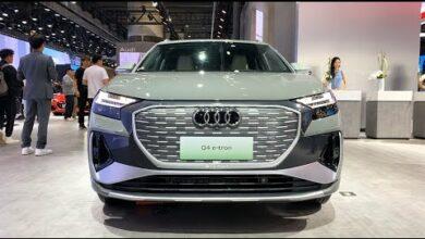 Видеообзор экстерьера и интерьера Audi Q4 50 E-tron 2024 года — автосалон в Гуанчжоу 2023 года