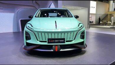 Видеообзор экстерьера и интерьера: FAW Hongqi E-QM5 Pro EV 2023 года — автосалон в Гуанчжоу 2023 года Видеообзор экстерьера и интерьера: FAW Hongqi E-QM5 Pro EV 2023 года — автосалон в Гуанчжоу 2023 года