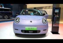 Видеообзор экстерьера и интерьера: JAC YiWei 3 EV 2024 года — Автосалон в Гуанчжоу, 2023 год