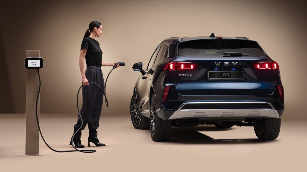 Гибридный кроссовер Wey 05 с задней зарядкой