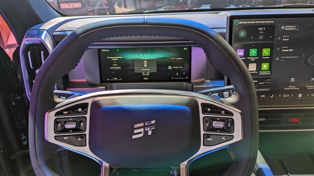 Интерьер салона Jetour T2 приборная панель