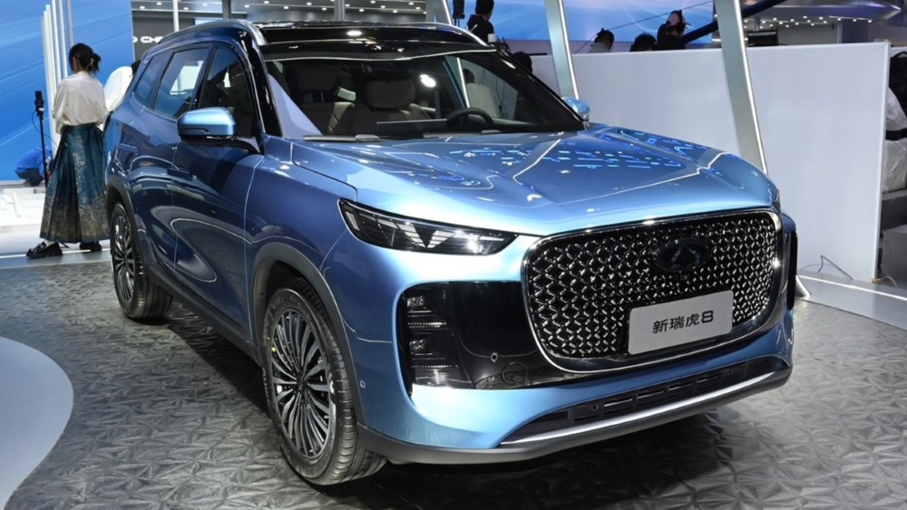 Tiggo 8, вид спереди в Пекине