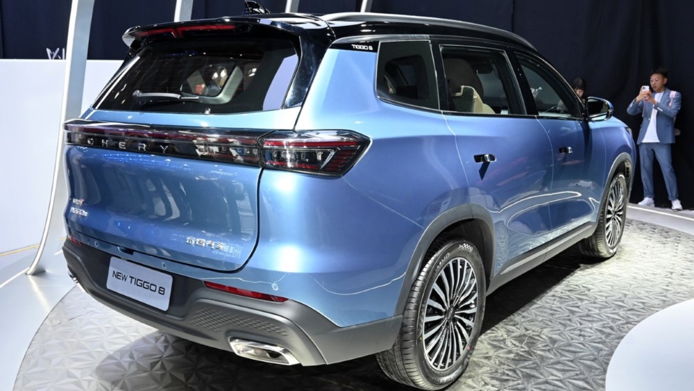 Tiggo 8, вид сзади в Пекине