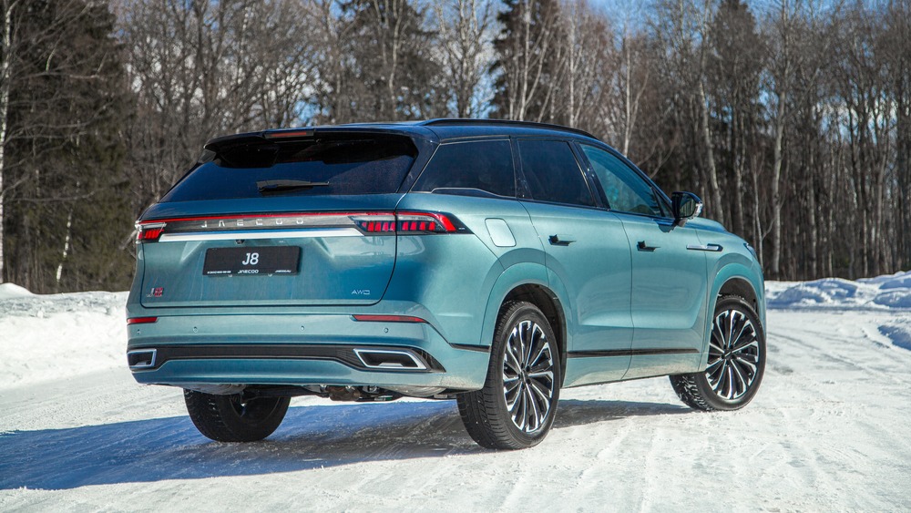 Jaecoo J8 боковой задний тест