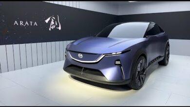 Видеообзор экстерьера и интерьера нового концепта Mazda Arata EV — Пекинский автосалон 2024 г.