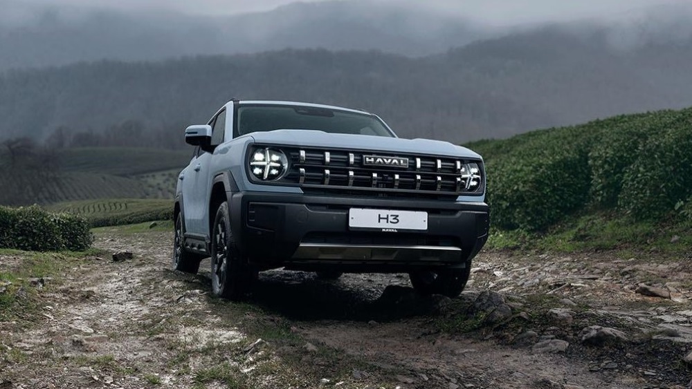 Haval h3 передний синий