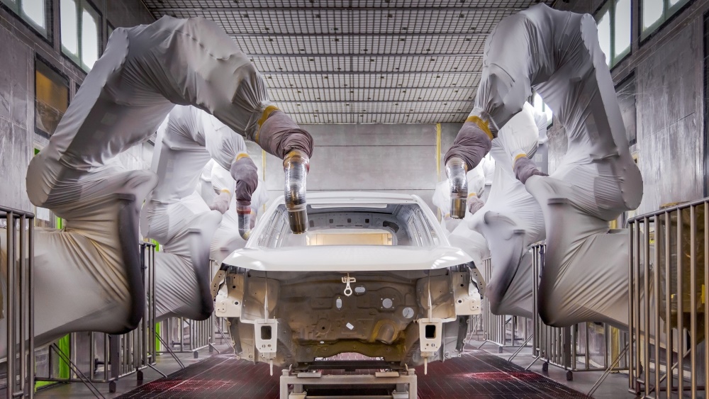 Завод Москвич производство полного цикла покрасочный цех покраска