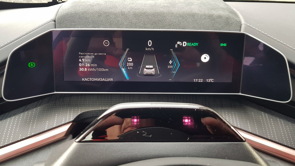 Zeekr 001 салон интерьер в Беларуси тест официальный приборная панель